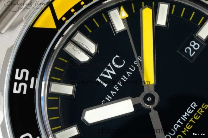 MIROTIME 0315 Durable Aquatimer Automatic SS RSF 1:1 Best Edition Black Yellow Dial on SS Bracelet A 7071